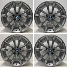 Genuine BMW X3 X4 699M 20” Alloy Wheel Set Refurbished Gloss Grey G01 G02