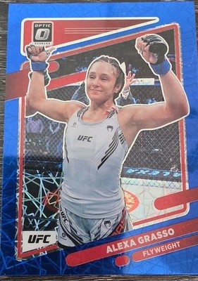2022 Panini Donruss Optic UFC - Alexa Grasso #91 Blue Velocity Prizm