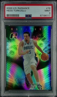 2008-09 Upper Deck Radiance 25/299 Hedo Turkoglu #78 PSA 9 MINT 1ek2