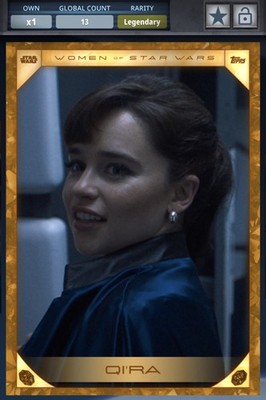 Qira 13cc Legendary - 2024 WOSW Gold - Star Wars Card Trader Topps 
