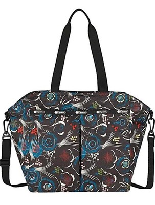 LeSportsac Ever Tote Evening Flair Handbag, Convertible Cross Body w/Make up Bag