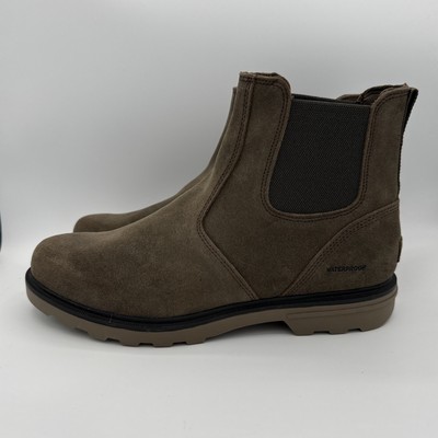 Sorel NM4890-246 Men s Waterproof Chelsea Boots Size 11 Brown Suede