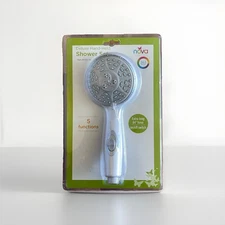 NOVA 5-Function Deluxe Hand-Held Shower Set with 84" Hose & On/Off Switch NEW