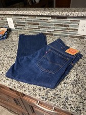 Levi s 517 Boot Cut Dark Wash Rigid Denim Jeans 38x29 Casual Western Cowboy