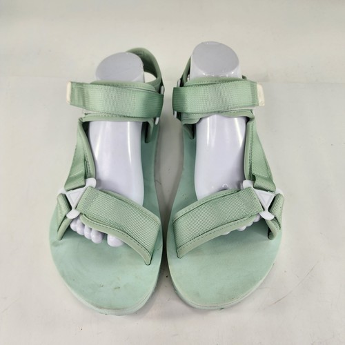 Asos Herren Design Tech Sandalen US 9 Hellgrün Pistazie Riemchen Schuhe - Bild 4 von 10