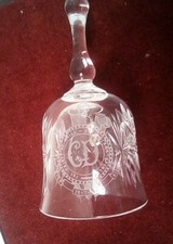 Charles and Diana Commemorative Glass Bell 1981 Royal Wedding 14 cm