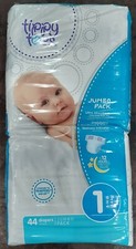 Tippy Toes Diapers Size 1 Jumbo Pack 44 Count
