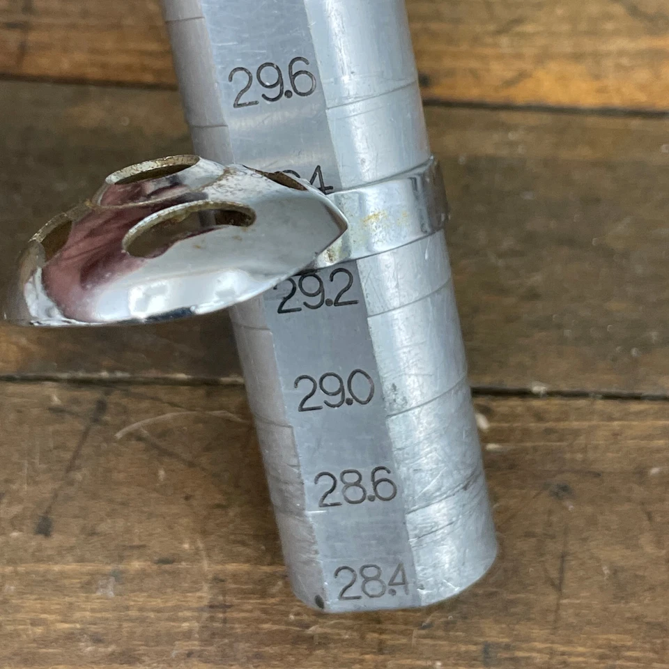 Abrazadera de paraguas bomba Bianchi vintage guía de montaje cromada 28,6 Italia Brev años 50 60 Foto 4 de 4