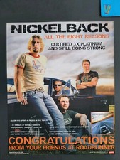 Nickelback All The Right Reasons 3X Platinum Album Promo Print Advertisement '06