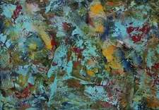 Sweetness by award winning artist. Original Signed Mixed Medium Painting 5" x 7"