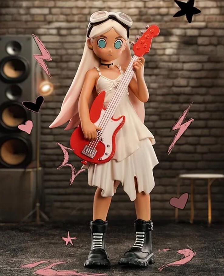 POP MART Peach Riot Rise Up Series Figure Poppy Baddie on Bass New