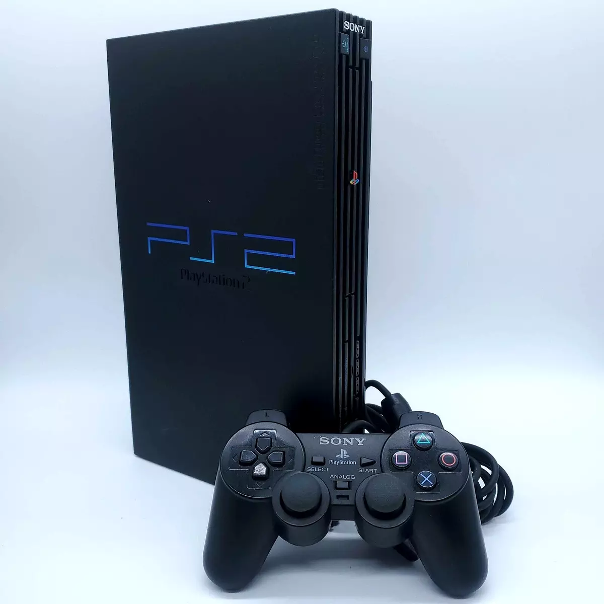 Restored Sony PlayStation 2 PS2 Slim Console Black Matching