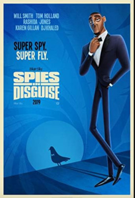 Spies in Disguise Movie Poster 27x40 Original DS Will Smith cartoon Tom Holland