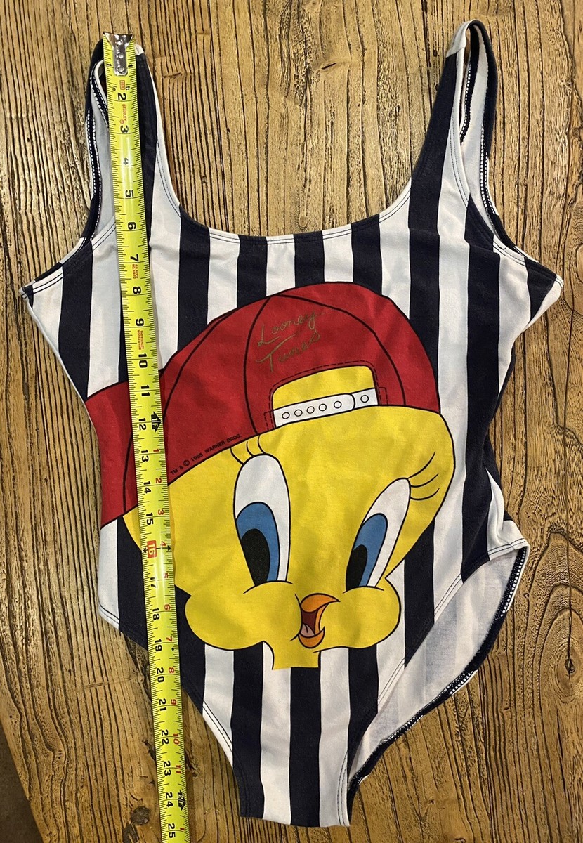 Vintage Looney Tunes Tweety Bird Striped 4th Of July One