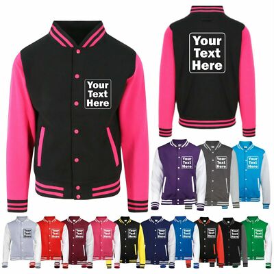 Personalisierte bedruckte American Baseball College Letterman College Jacken XS-2XL
