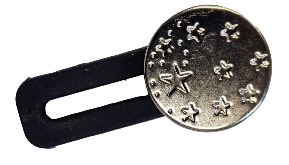 2x Waist Band Extension for Pants Jeans Trouser Widen Expander Button Elastic - Image 3 of 4