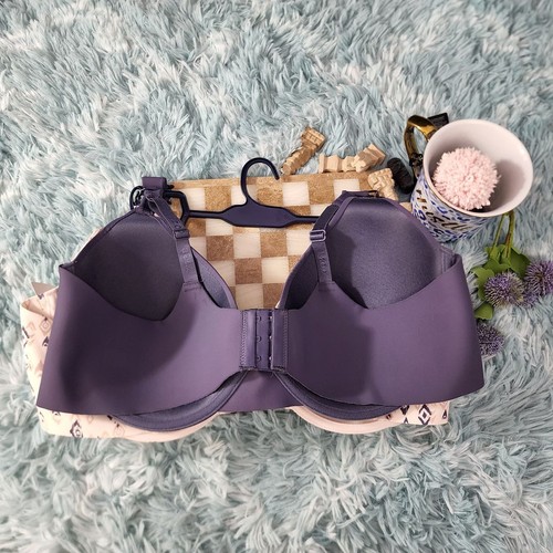 IZOD Cute Multicolor 2 pack logo cups full figure smooth wing Lined Bra 42 DD - Picture 5 of 6