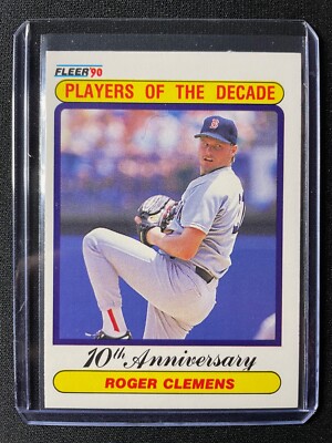 1990 Fleer Roger Clemens Players of the Decade 10th Anniversary