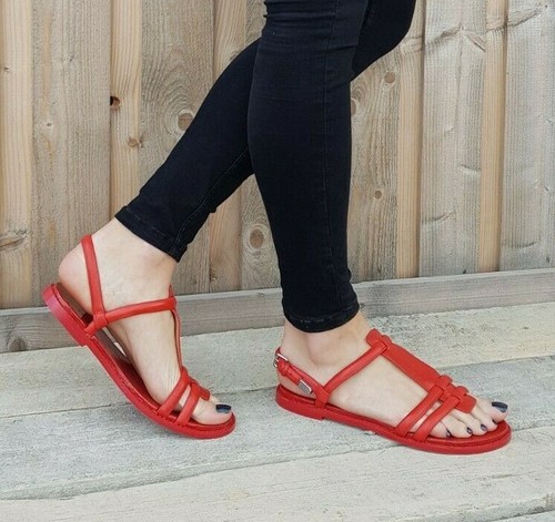 Xennya Red Summer Sandals | eBay
