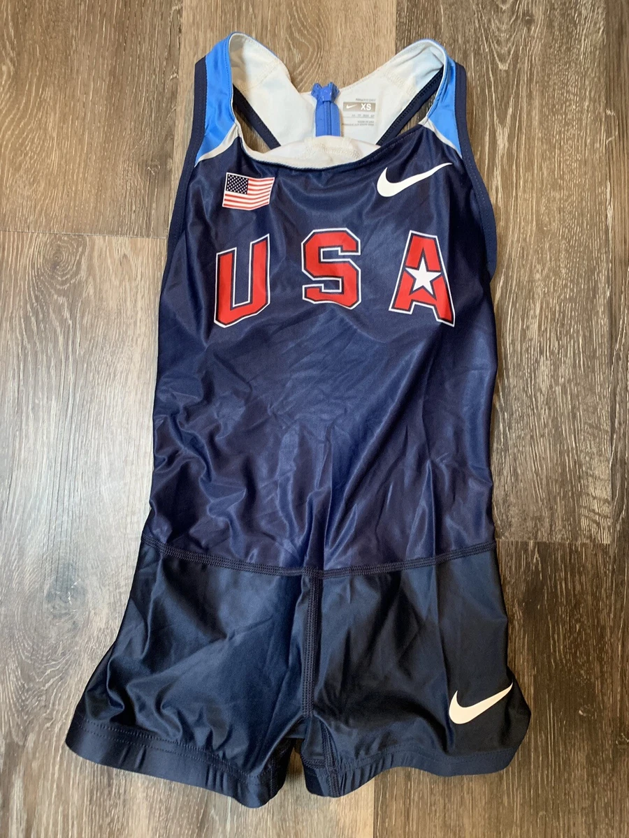 Women s New Nike USA Track Field Speedsuit Singlet Running