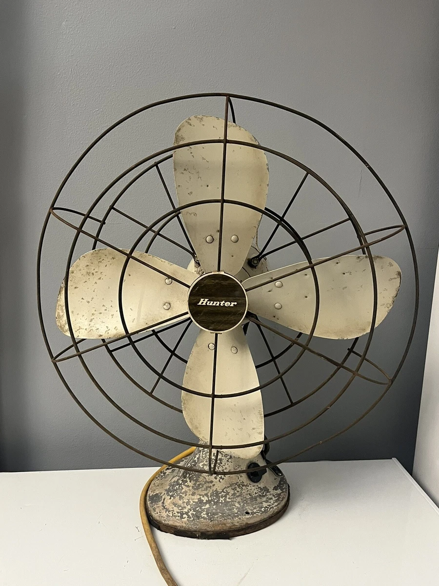 Hunter Division Robbins Myers Oscillating 3 Speed Table Fan 22