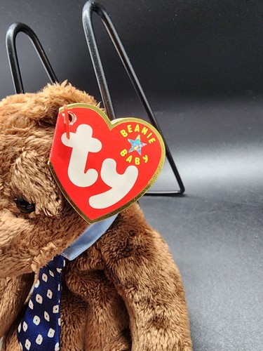 Ty Beanie Baby: Hero the Father's Day Bear With Hang Tag - Picture 3 of 7
