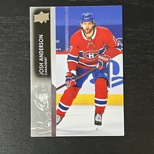 2021-22 Upper Deck Series 1 Hockey Josh Anderson Base #95 Montreal Canadiens