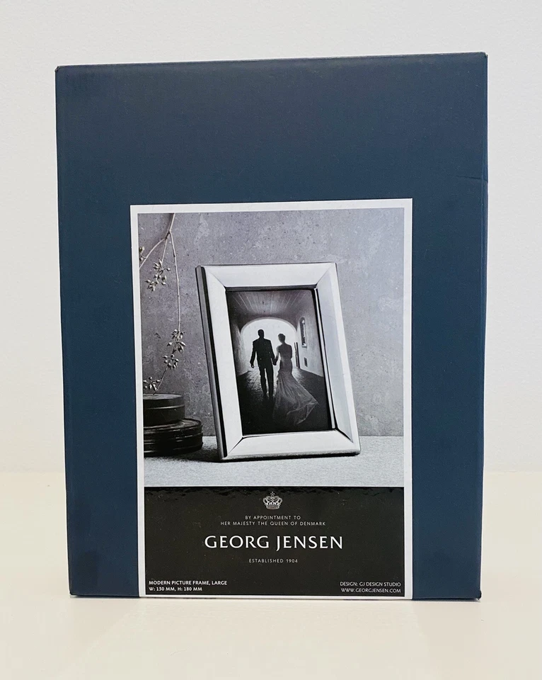 Georg Jensen - Modern Polished Stainless Steel 5x7 Photo Picture Frame - 3586953 - Изображение 4 из 4