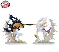 One Piece Monkey D. Luffy Gear 5 Rob Lucci Figure Senkozekkei Banpresto Japan