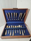 Vtg Wallace Bros Silver Plate Aa Sharon Silverware Set 31pc w/Box 1926 Guc