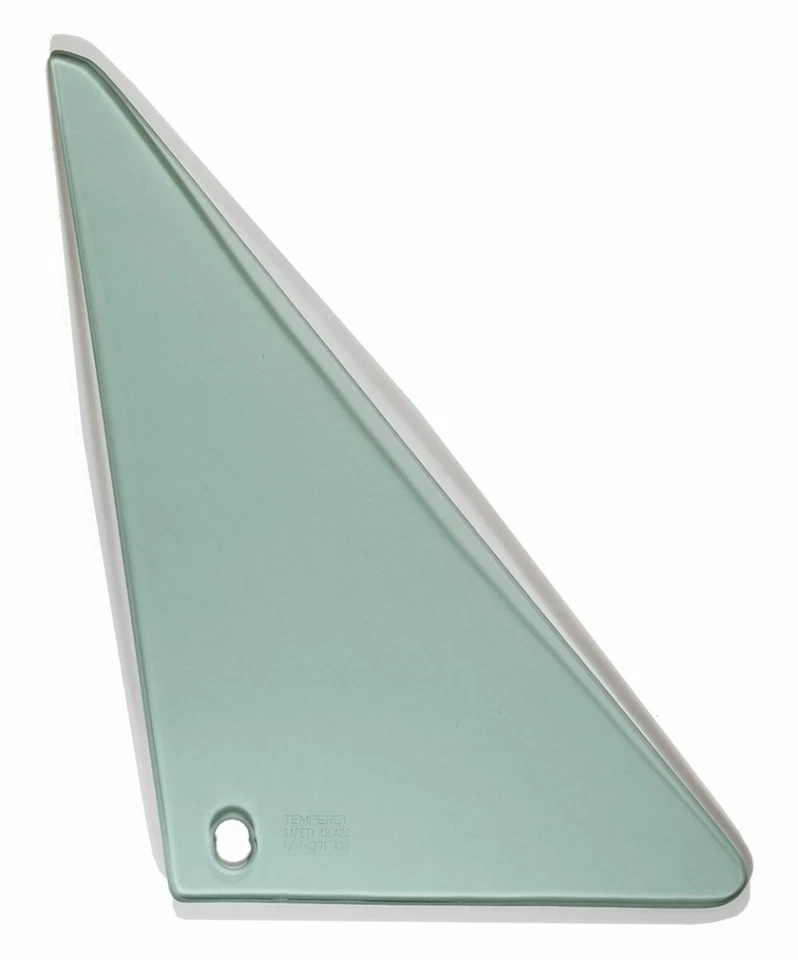 New LH and RH Side Vent Glass Green Tint AMD Fits 1967 Chevrolet Camaro - Image 2 of 3