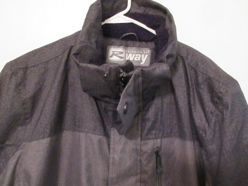 R Way Boarding Men's Size X-Large Gray Heavy Jacket Coat & Cap- No Hood Nwots - Picture 2 of 9