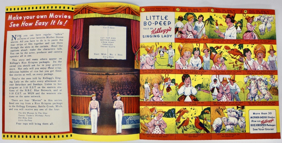 Original 1935 Kelloggs Mother Goose Stories Complete Set of