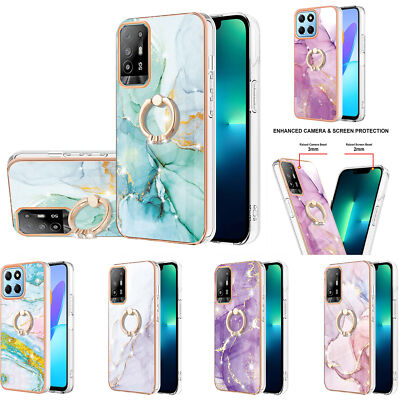 Handyhülle für Huawei Honor X8A X7 X6 X9A Ring Bunter Marmor Silikon Back Case