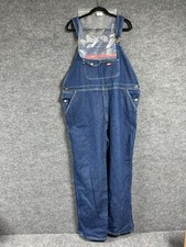 Dickies Men's Blue Denim Bib Overalls Farmer Carpenter Workwear Size XLR/XGR/TGR