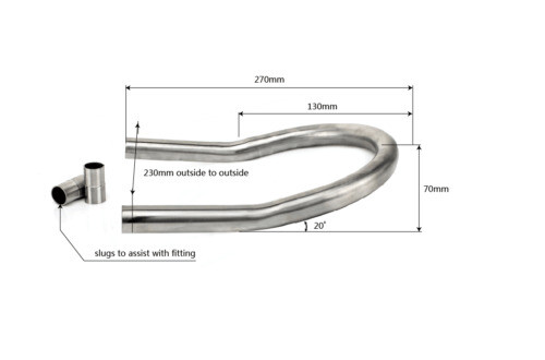 Cafe Racer Rear Frame Hoop Upswept Seat Loop Large CC Bike for Suzuki ...