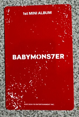 BABYMONSTER BABYMONS7ER Official Photobook Version Album Photocard