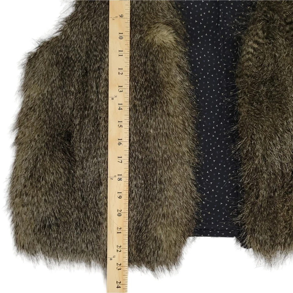 Chaleco de piel de fau Rozae Nichols/marrón/seda/talla mediana Foto 3 de 4