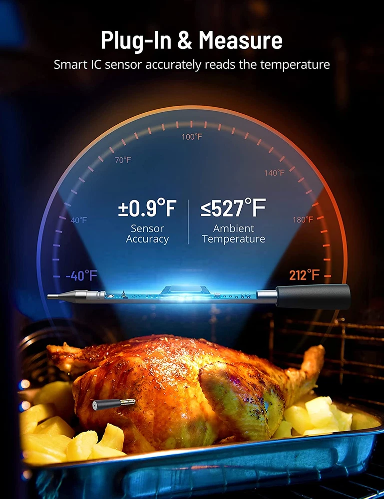 Smart Meat Thermometer,  Wireless Food Thermometer Bluetooth with Smart Alert, 2