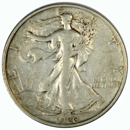1920-S WALKING LIBERTY HALF ~ BOLD FULL BREAST XF+ WITH SOME ORIGINAL LUSTER!
