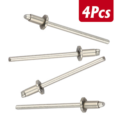 4PACK For GM 2 Pair Rivets Stainless Steel GMC Ford AMC Door Tags