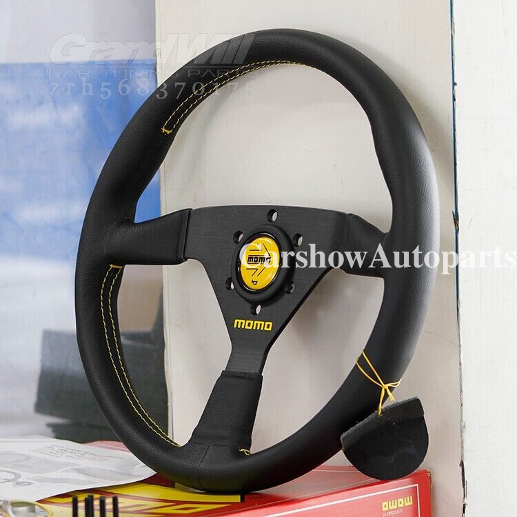 *☻momo☻* Momo Steering Wheel Horn Button Black Flat Lip 52mm