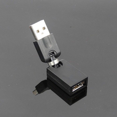 USB 2.0 Winkeladapter A Stecker A Buchse Kupplung 360° Gelenk SALE P8L8 R0W3 - Afbeelding 3 van 9