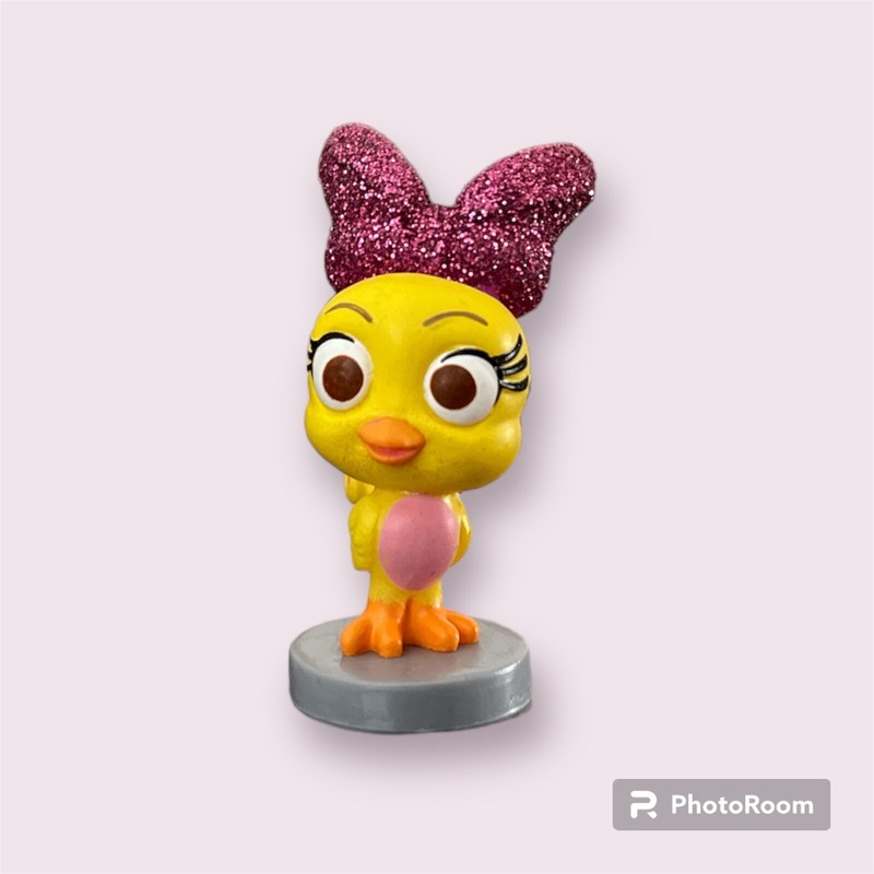 Cuckoo Loca Yellow Bird PVC Cake Topper Disney Minnie Mouse Happy Helper 2"
