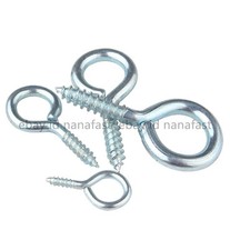 Galvanized Steel Eye Hooks Turned Eye Bolts Self Tapping Screws 1# 2# 3# 4#-14#