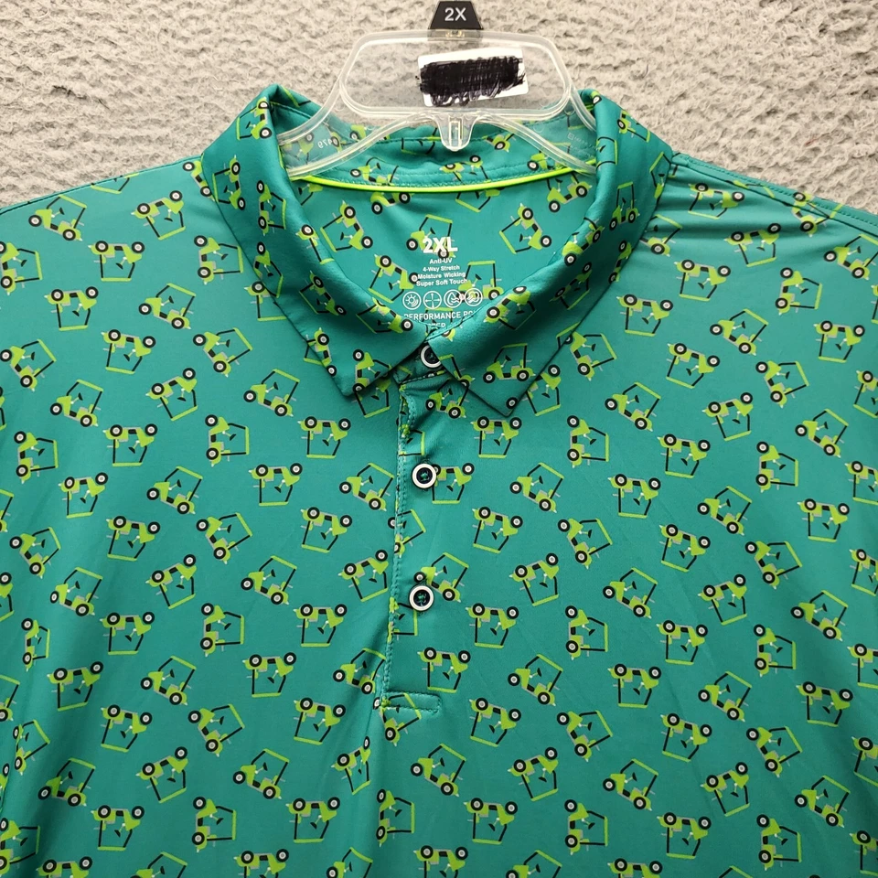 Camisa polo para hombre 2XL multi anti UV 4 vías elástica absorbente de humedad súper suave al tacto Foto 3 de 4