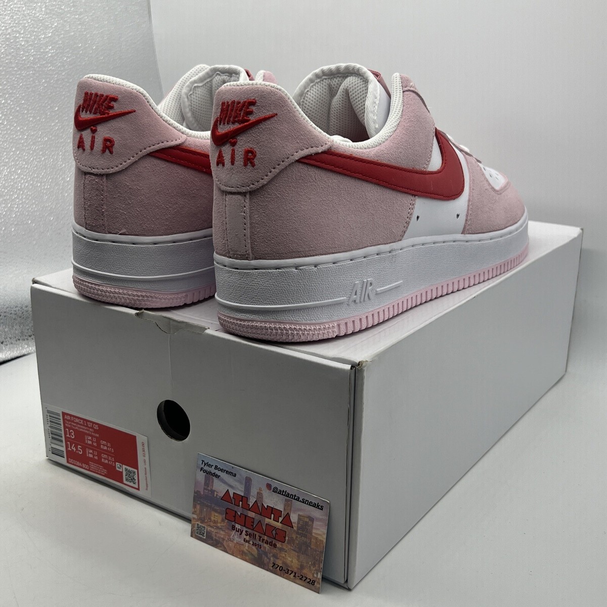 Size 13 - Nike Air Force 1 '07 QS Low Valentine's Day Love