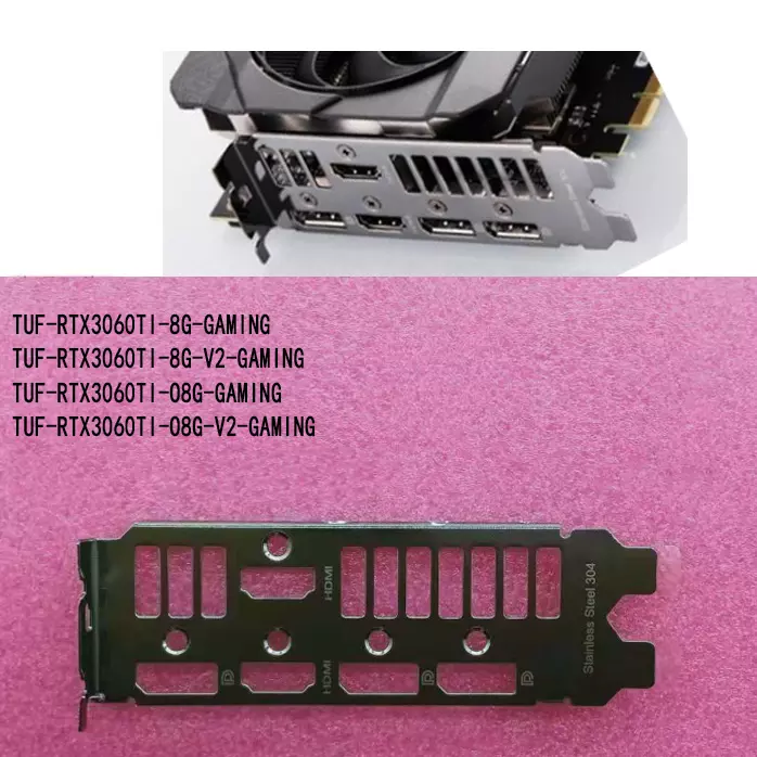 I/O IO shield for ASUS TUF-RTX3060TI-O8G-GAMING Video Card