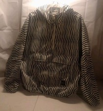Levi's Water Resistant Half Zip anorak Jacket Size Large Cali Vintage Striped