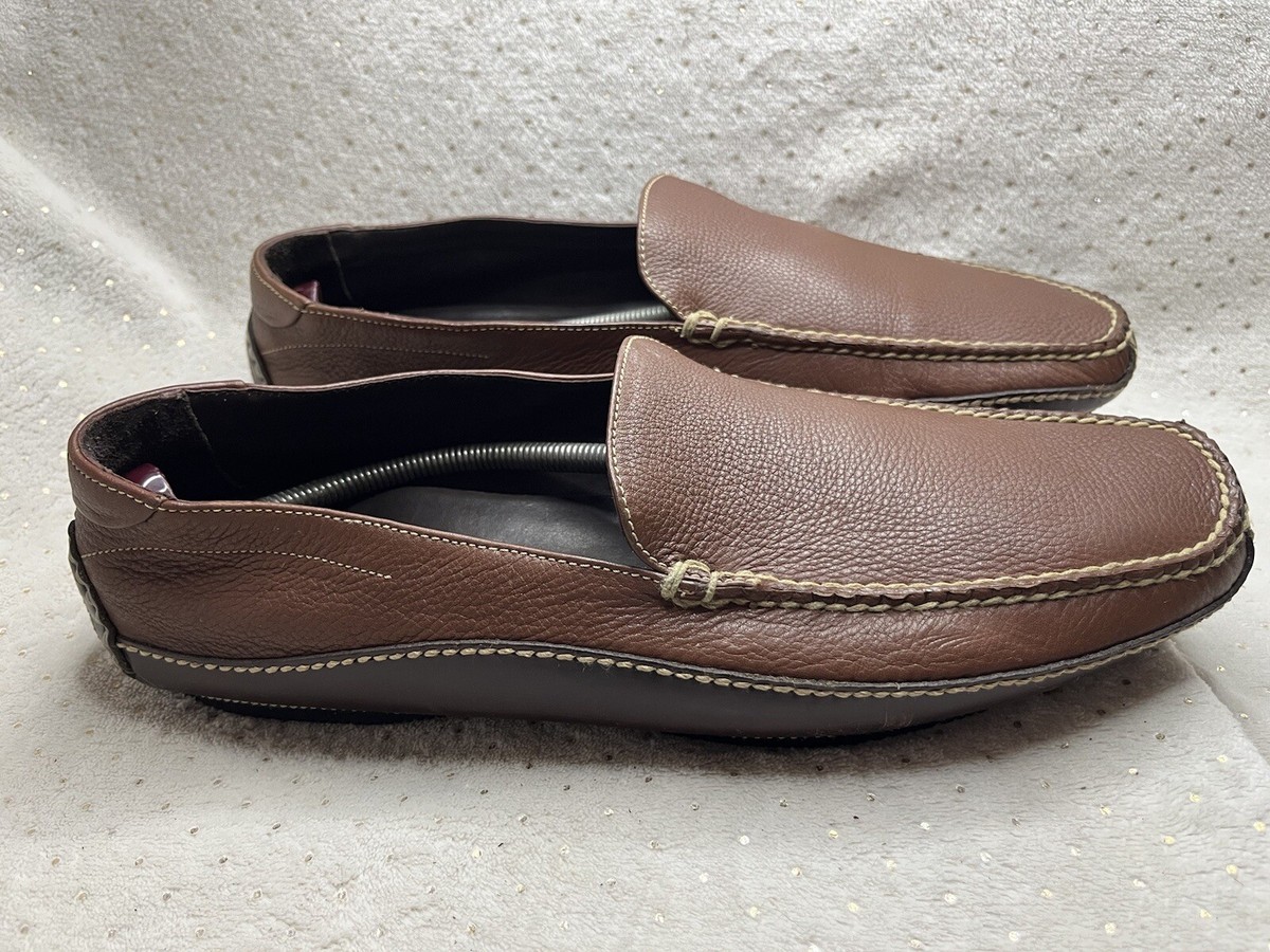Skechers SN60660 Men’s Brown Leather Loafers Moccasins‎ Driving Shoes US Sz 10.5 Skechers Phoenix Mens Size 13 Brown Casual Classic Slip On  main image 4